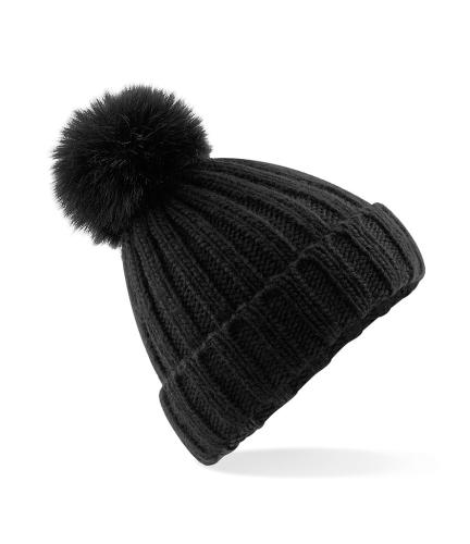 Beechfield Verbier Fur Pop Pom Beanie